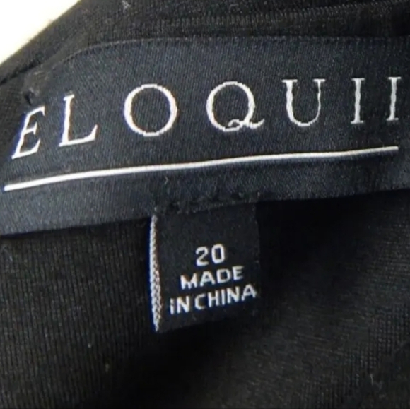 Eloquii Black Off Shoulder Sweetheart Fit Flare Dress - Picture 4 of 4